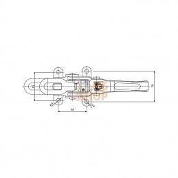 6020390; HESTERBERG; Crochet de ridelle réglage; pièce detachée