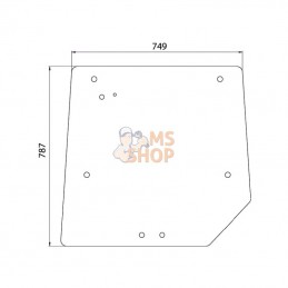 3821484M1; KRAMP; Fenêtre arrière; pièce detachée
