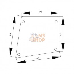 1332485C1N; KRAMP; Vitre de porte sup.; pièce detachée