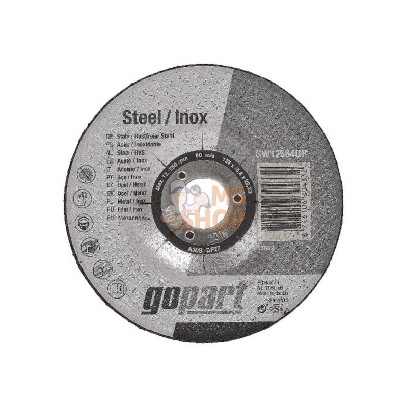 GW18064GP; GOPART; Disque à meuler180mm; pièce detachée GW18064GP; GOPART; Disque à meuler180mm; pièce detachée