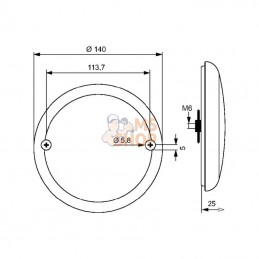 2SD357026001; HELLA VALUEFIT; Feu arrière, stop+clignot. LED; pièce detachée