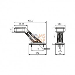 2XS357006021; HELLA VALUEFIT; Feu de gabarit à LED droit; pièce detachée