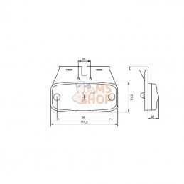 2PS357008011; HELLA VALUEFIT; Feu de gabarit LED orange; pièce detachée