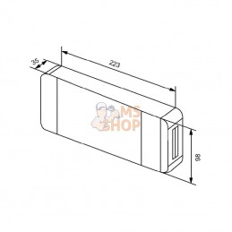 2VB357020001; HELLA VALUEFIT; Feu arrière à LED; pièce detachée