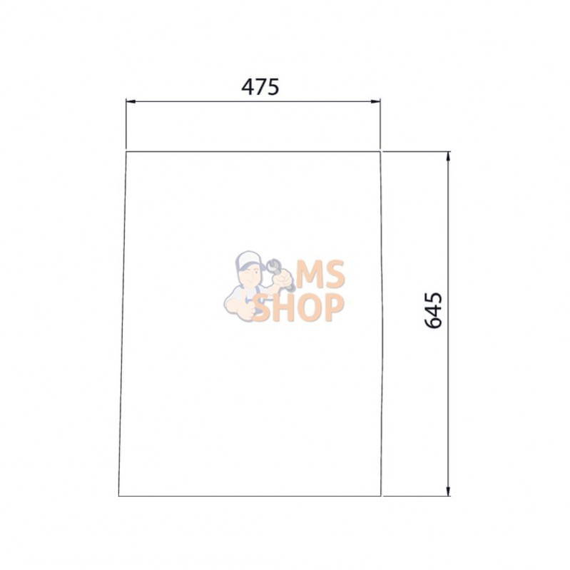 0011171691; KRAMP; Pare-brise, inférieur; pièce detachée