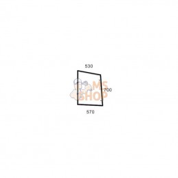 5089600; KRAMP; Vitre latérale; pièce detachée