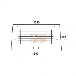 70117969N; KRAMP; Lunette arrière chauffante; pièce detachée