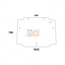 44910455N; KRAMP; Vitre arrière supérieure; pièce detachée