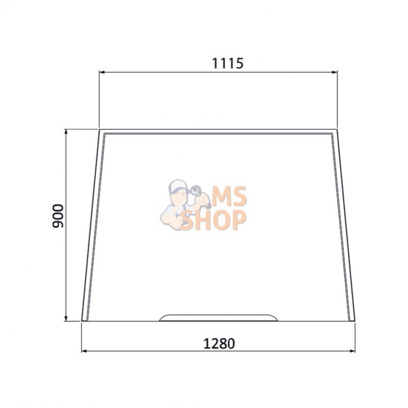 3902148M1; KRAMP; Pare-brise, part.supérieure; pièce detachée