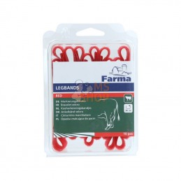 308002FA; FARMA; Bracelets velcro rouge, 36 cm; pièce detachée