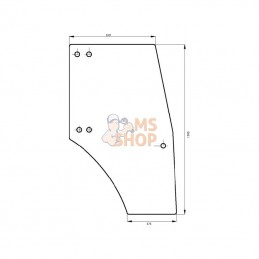 00097701040N; KRAMP; Vitre de porte; pièce detachée