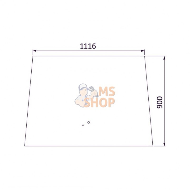 4274322M1; KRAMP; Pare-brise, partie haute; pièce detachée