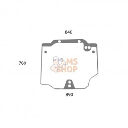44911795N; KRAMP; Vitre arrière sup.; pièce detachée