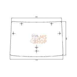 00097702040N; KRAMP; Pare-brise; pièce detachée