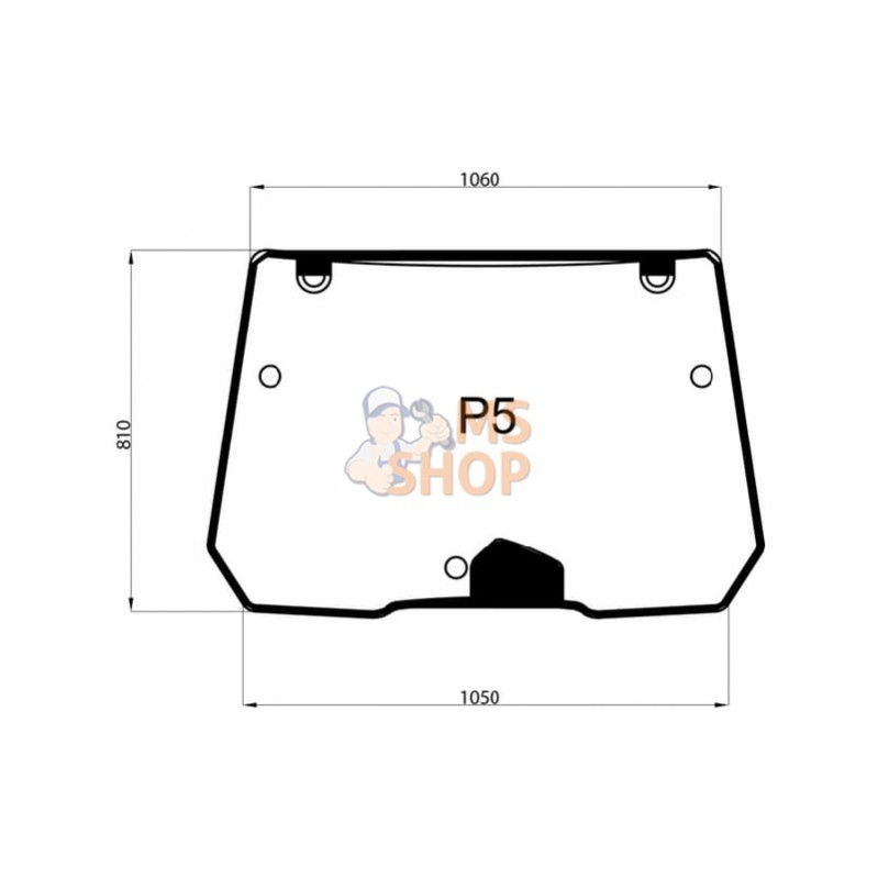 001439670N; KRAMP; Pare-brise ouvrable; pièce detachée