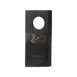 5385KT5514100001; KRAMP; Lame de tondeuse droite 105x4 mm, alésage ovale 23,0x20,5 mm, compatible Taarup; pièce detachée