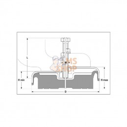 60050017; KRAMP; Pied machine réglable; pièce detachée