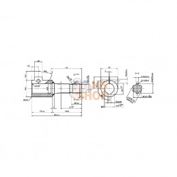 6710181KR; KRAMP; Réducteur Mâle 1 3/8" (6) Femelle 35mm avec boulon de serrage; pièce detachée