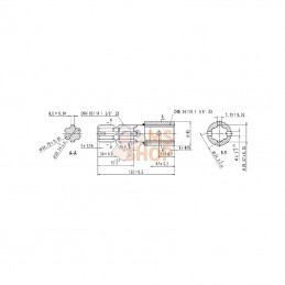 671000KR; KRAMP; Réducteur 1.1/8-6 - 1.3/8-6; pièce detachée