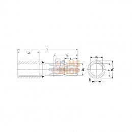 671017KR; KRAMP; Réducteur Ø30+Cale 1.3/8-6; pièce detachée