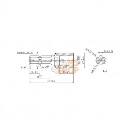 671008KR; KRAMP; Réducteur Ø35 - 1.3/8-6; pièce detachée