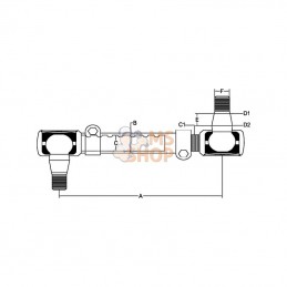 SHP725KR; KRAMP; Barre d'accouplement complète; pièce detachée