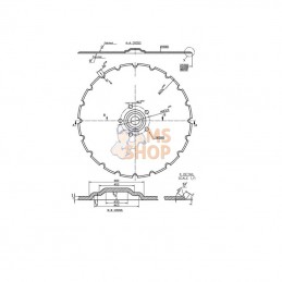 451793KR; KRAMP; Disque RD 370 mm; pièce detachée