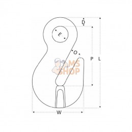 2648013; REMA; Croch récép œillet REG13 13mm; pièce detachée