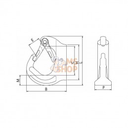 2672501; REMA; Crochet à souder 1 dent; pièce detachée