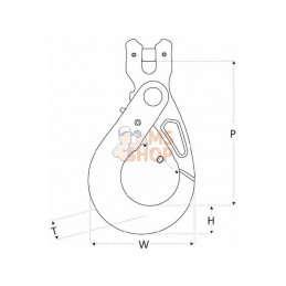 2639013; REMA; Croch sécur à chape RCS13 13mm; pièce detachée