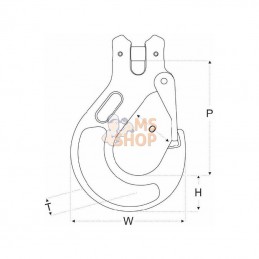 2638010; REMA; Croch éling à chape RCH10 10mm; pièce detachée