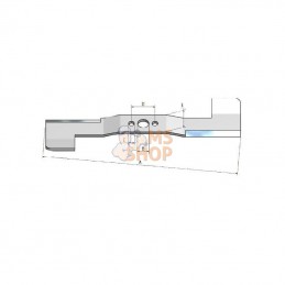 532180425; PARTNER; Lame AYP 530mm 3-1 Cross r/h; pièce detachée