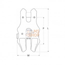2651010; REMA; Embrayage à chape RCCS10 10mm; pièce detachée