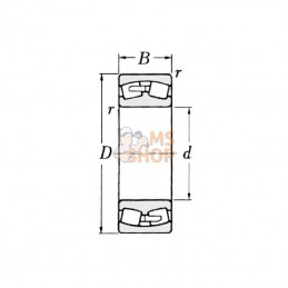 750021313; SKF; Roulements à rouleaux coniques 65x140x33 mm, 21313E SKF; pièce detachée