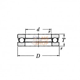 750051204; SKF; Roulement à billes axial SKF; pièce detachée