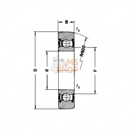 7500361203R; SKF; Roulement SKF; pièce detachée