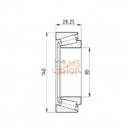 750030216; SKF; Roulements à rouleaux coniques, 30216J2Q SKF; pièce detachée