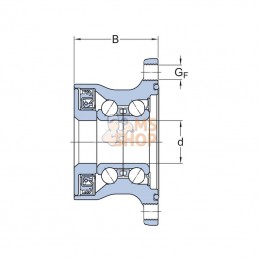 BAA0003; SKF; Moyeu SKF; pièce detachée