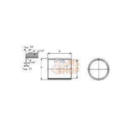 7500PCM303430B; SKF; Bague de palier lisse; pièce detachée