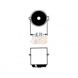 GL2407; SAFRA; Ampoule 24V 45W BA20s; pièce detachée