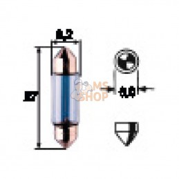 GL2426; SAFRA; Ampoule 8x31mm 24V-3W - SV8,5; pièce detachée