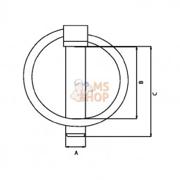 01122700; RÜBIG; Goupille clips de sécurité 11.5x52mm Rubig; pièce detachée