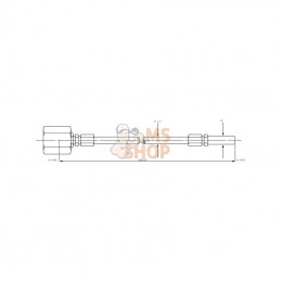 MPSP2000; SPRADOW; Flexible TL=2000 M16x2 x 6 mm; pièce detachée