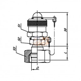 MDV2014S; SPRADOW; Raccord mini-mess 14S; pièce detachée