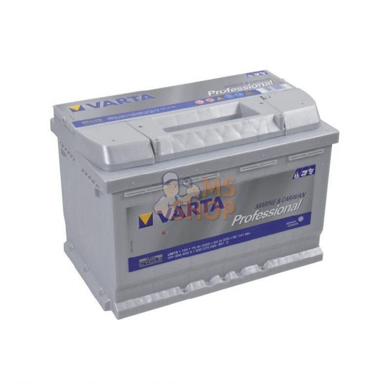 930075065B912; VARTA; Batterie de loisirs 12V 75/65,0Ah 650A VARTA; pièce detachée