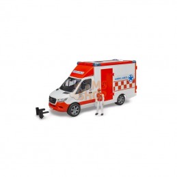 U02676; BRUDER; Ambulance MB Sprinter avec chauffeur et module son et lumière; pièce detachée
