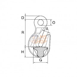 WA41; CARTEC; Crochets parallèles 3,2T; pièce detachée