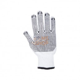 KG0700408P002; KRAMP; Gants de travail taille 8/M, 2 paires, blanc, Protect by Kramp; pièce detachée