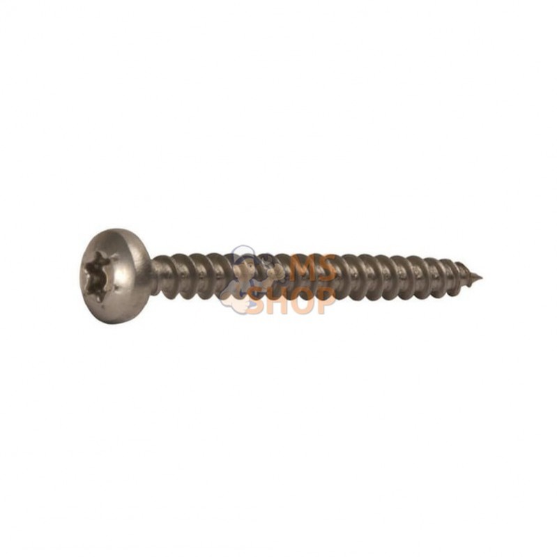 SPSTX440RVS; KRAMP; Vis pour panneaux d'aggloméré 4x40 mm TX20 tête de bouton A2; pièce detachée SPSTX440RVS; KRAMP; Vis pour panneaux d'aggloméré 4x40 mm TX20 tête de bouton A2; pièce detachée