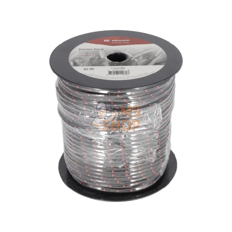 KR0551000B; KRAMP; Cordon de lanceur 5,5 mm x 100 m noir; pièce detachée KR0551000B; KRAMP; Cordon de lanceur 5,5 mm x 100 m noir; pièce detachée